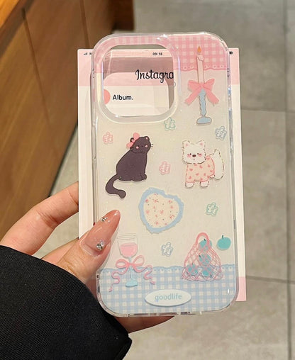 Shimmery Pet Party case for iPhone