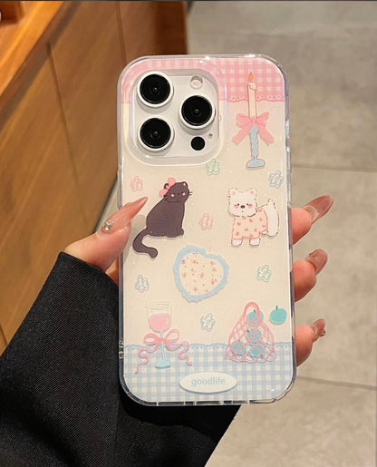 Shimmery Pet Party case for iPhone