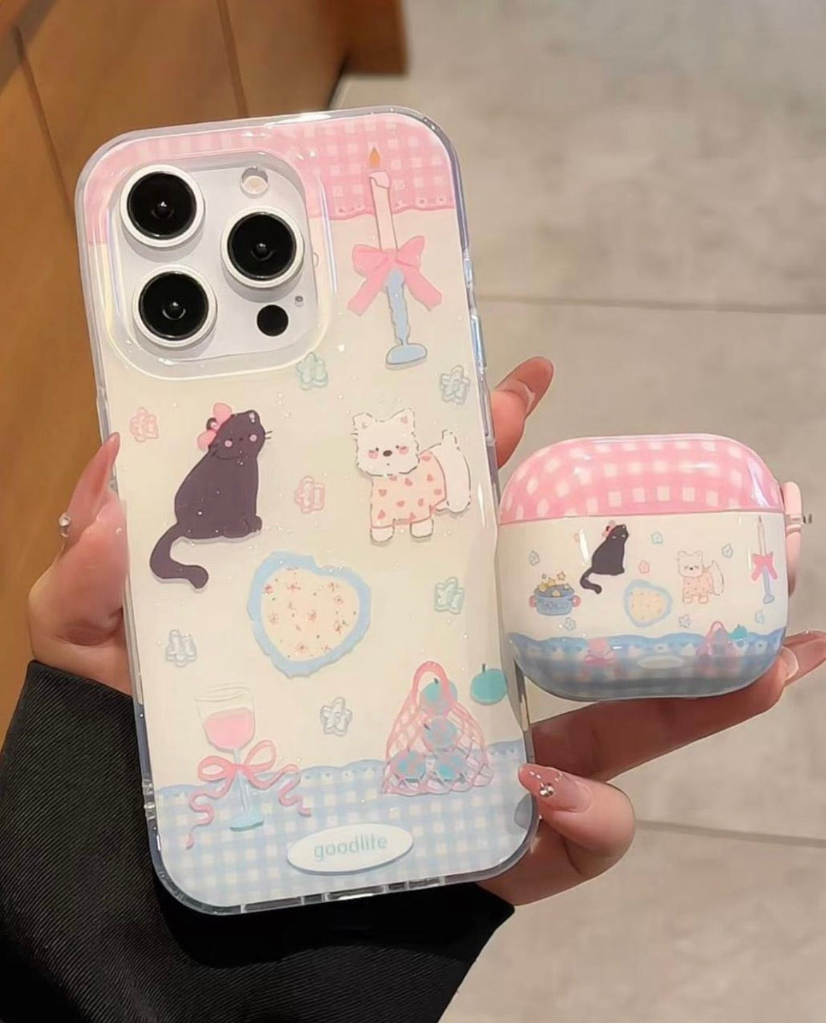 Shimmery Pet Party case for iPhone