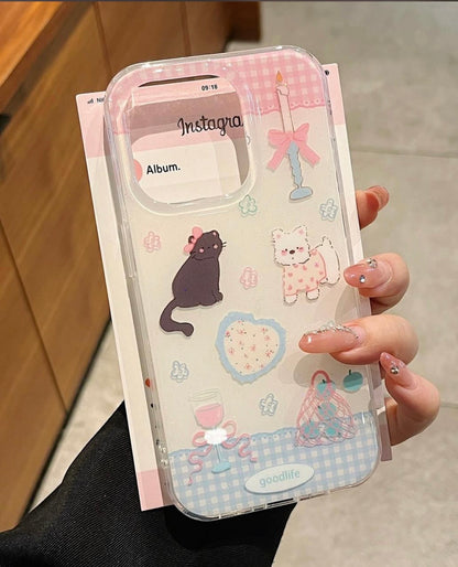 Shimmery Pet Party case for iPhone