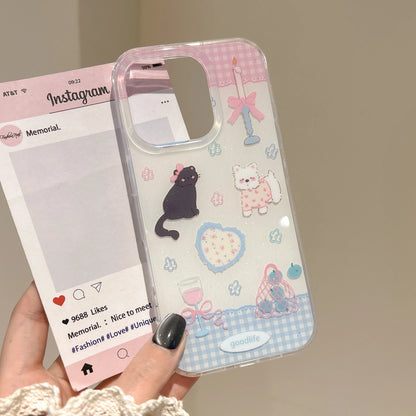 Shimmery Pet Party case for iPhone